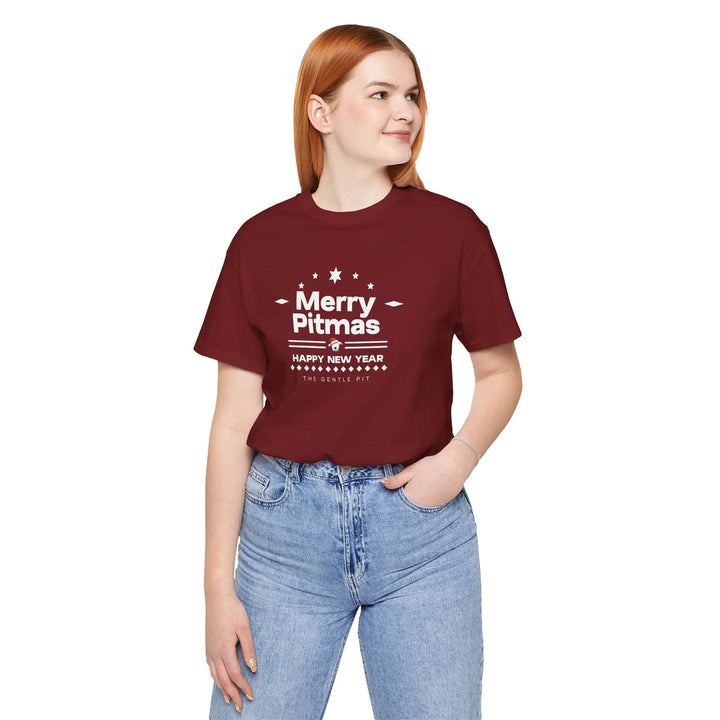 Merry Pitmas V5 Unisex Short Sleeve T-shirt Printify