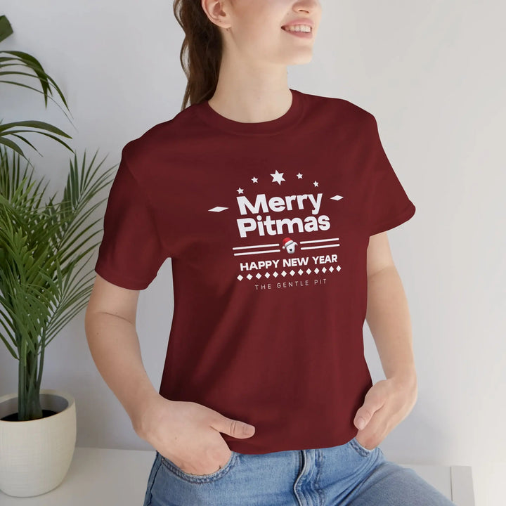 Merry Pitmas V5 Unisex Short Sleeve T-shirt Printify
