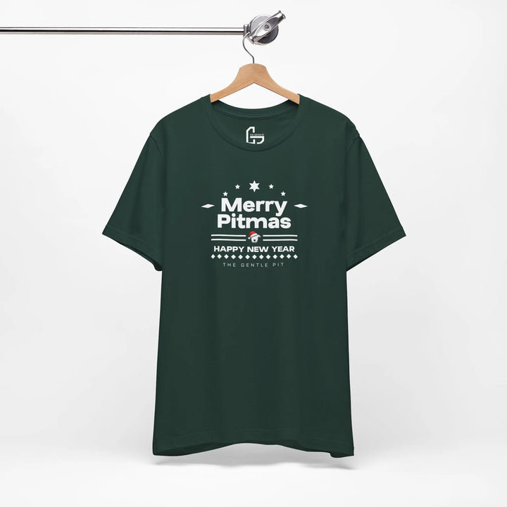 Merry Pitmas V5 Unisex Short Sleeve T-shirt Printify