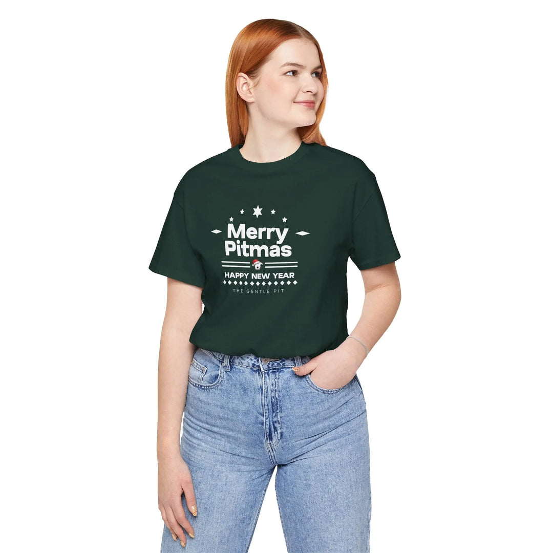Merry Pitmas V5 Unisex Short Sleeve T-shirt Printify