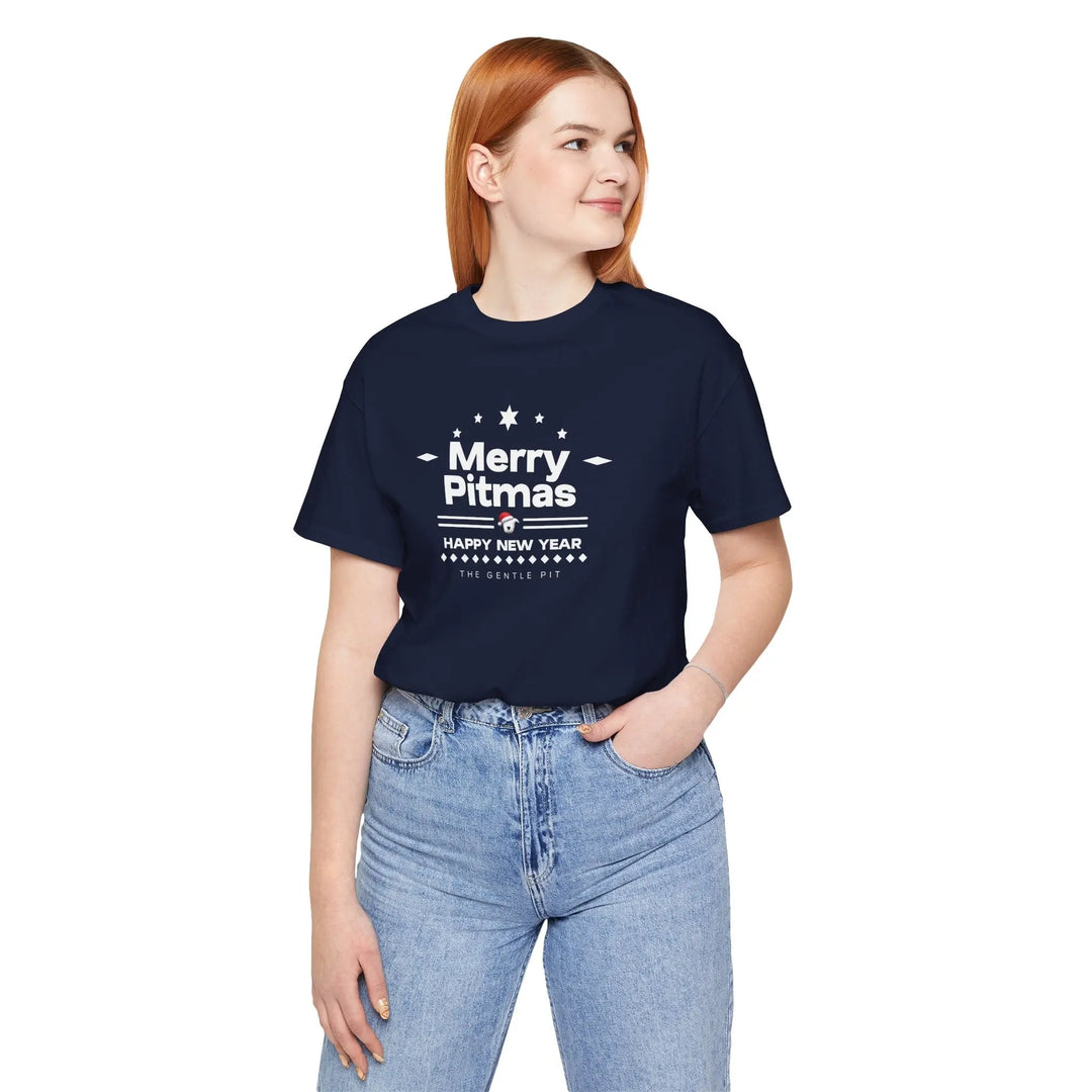 Merry Pitmas V5 Unisex Short Sleeve T-shirt Printify