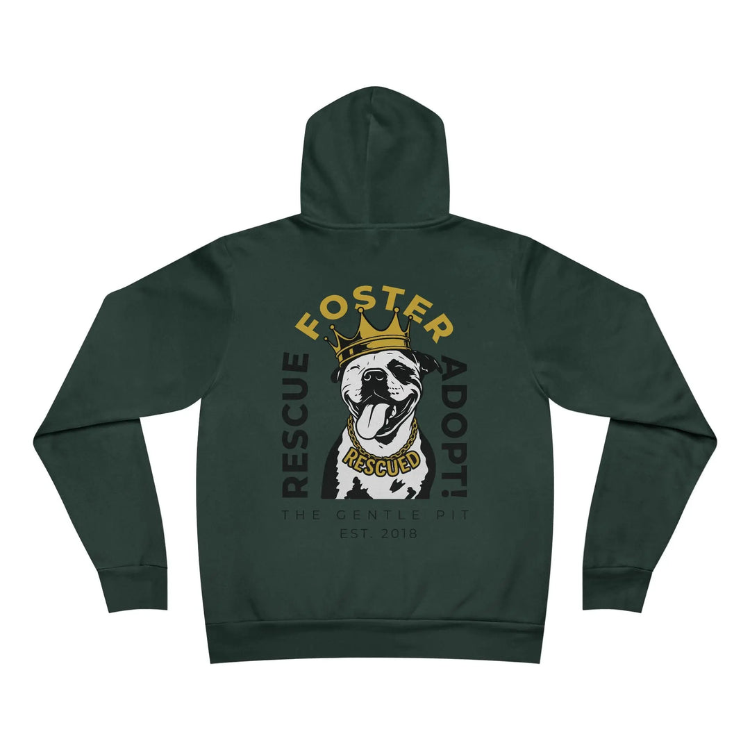 RFA Crowned Pit Sponge Fleece Pullover Hoodie Printify