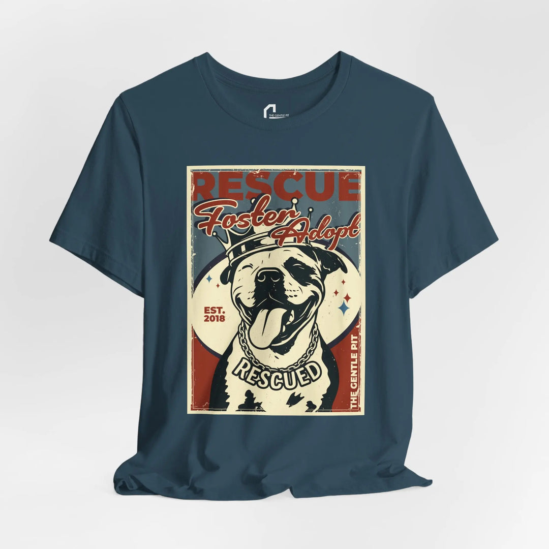 RFA Retro Crowned Pit Design Unisex T-Shirt Printify
