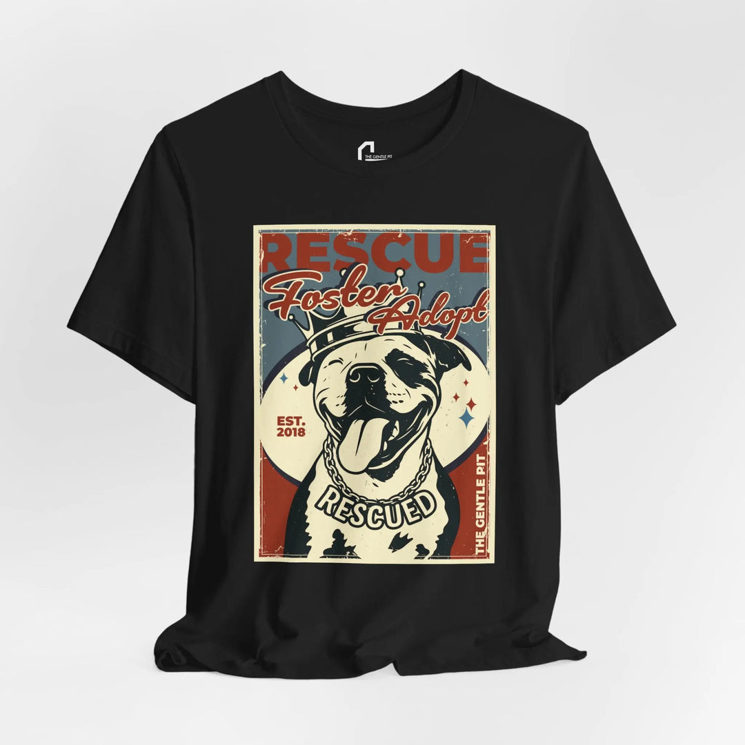 RFA Retro Crowned Pit Design Unisex T-Shirt Printify
