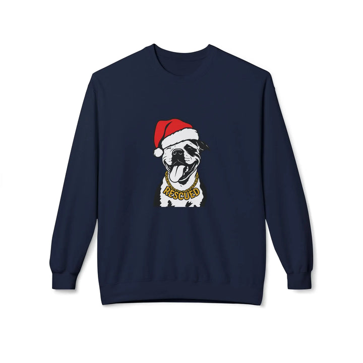 Rescue Pit Christmas Softstyle Fleece Crewneck Sweatshirt Printify