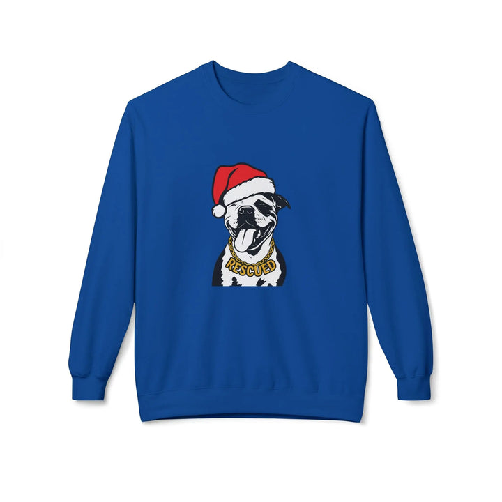 Rescue Pit Christmas Softstyle Fleece Crewneck Sweatshirt Printify