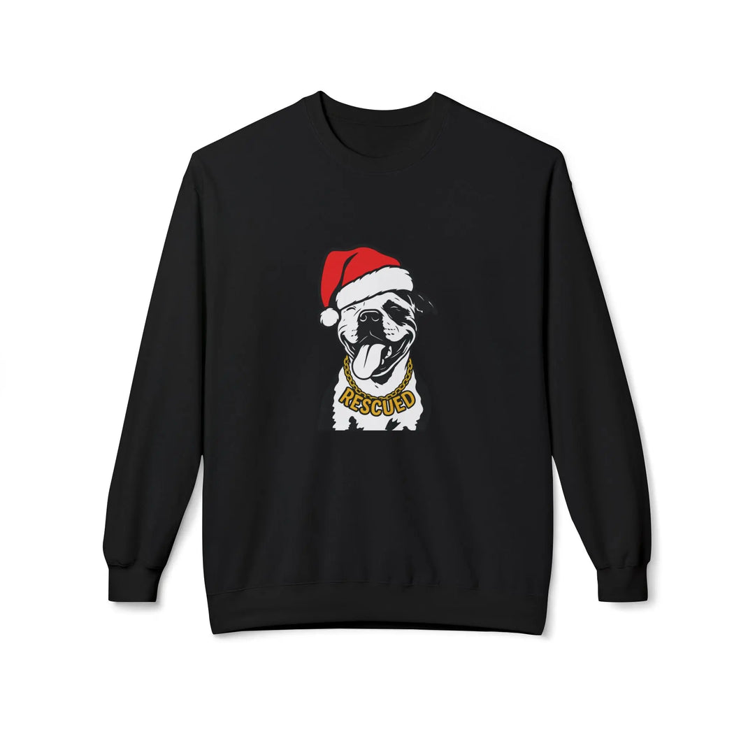 Rescue Pit Christmas Softstyle Fleece Crewneck Sweatshirt Printify