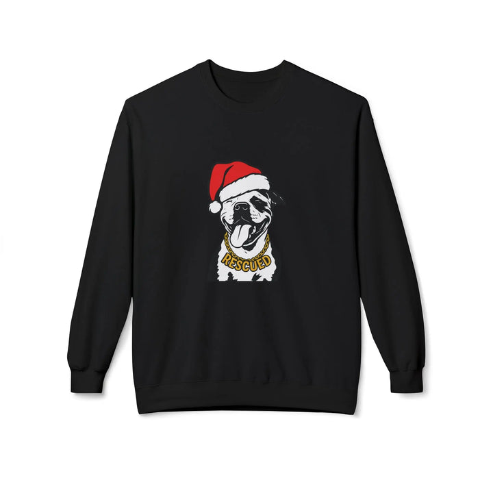Rescue Pit Christmas Softstyle Fleece Crewneck Sweatshirt Printify