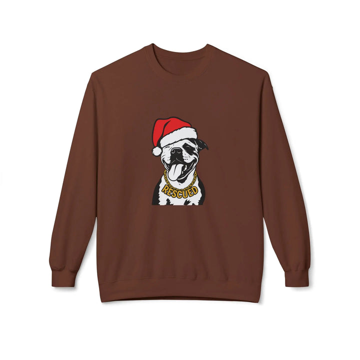 Rescue Pit Christmas Softstyle Fleece Crewneck Sweatshirt Printify
