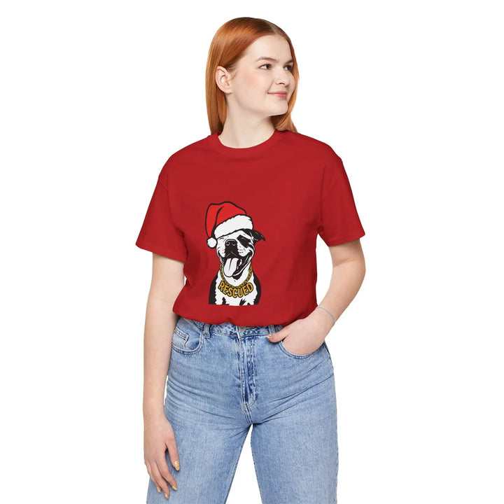 Rescue Pit Christmas Unisex Short Sleeve T-shirt Printify