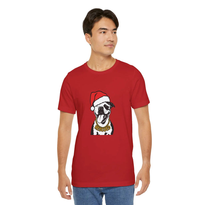 Rescue Pit Christmas Unisex Short Sleeve T-shirt Printify