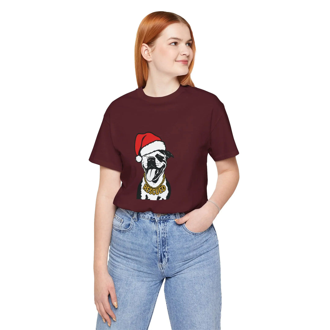 Rescue Pit Christmas Unisex Short Sleeve T-shirt Printify