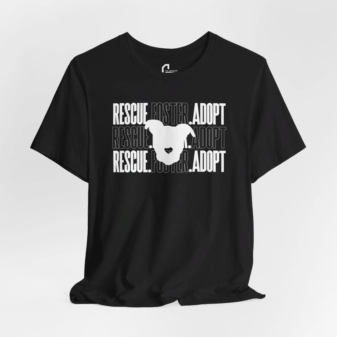 Rescue.Foster.Adopt V1 - Unisex Jersey Short Sleeve Tee Printify