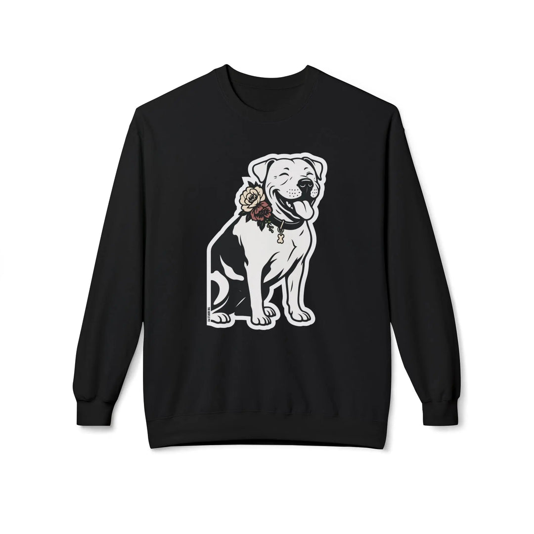 Sticker Design Pit Softstyle Fleece Crewneck Sweatshirt Printify