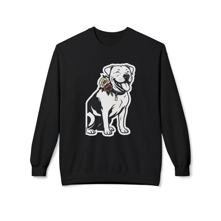 Sticker Design Pit Softstyle Fleece Crewneck Sweatshirt Printify