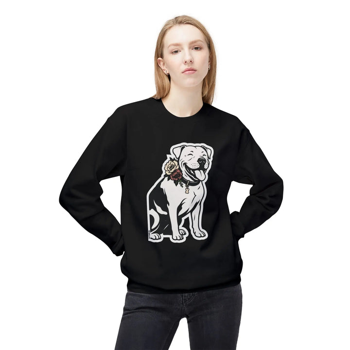 Sticker Design Pit Softstyle Fleece Crewneck Sweatshirt Printify