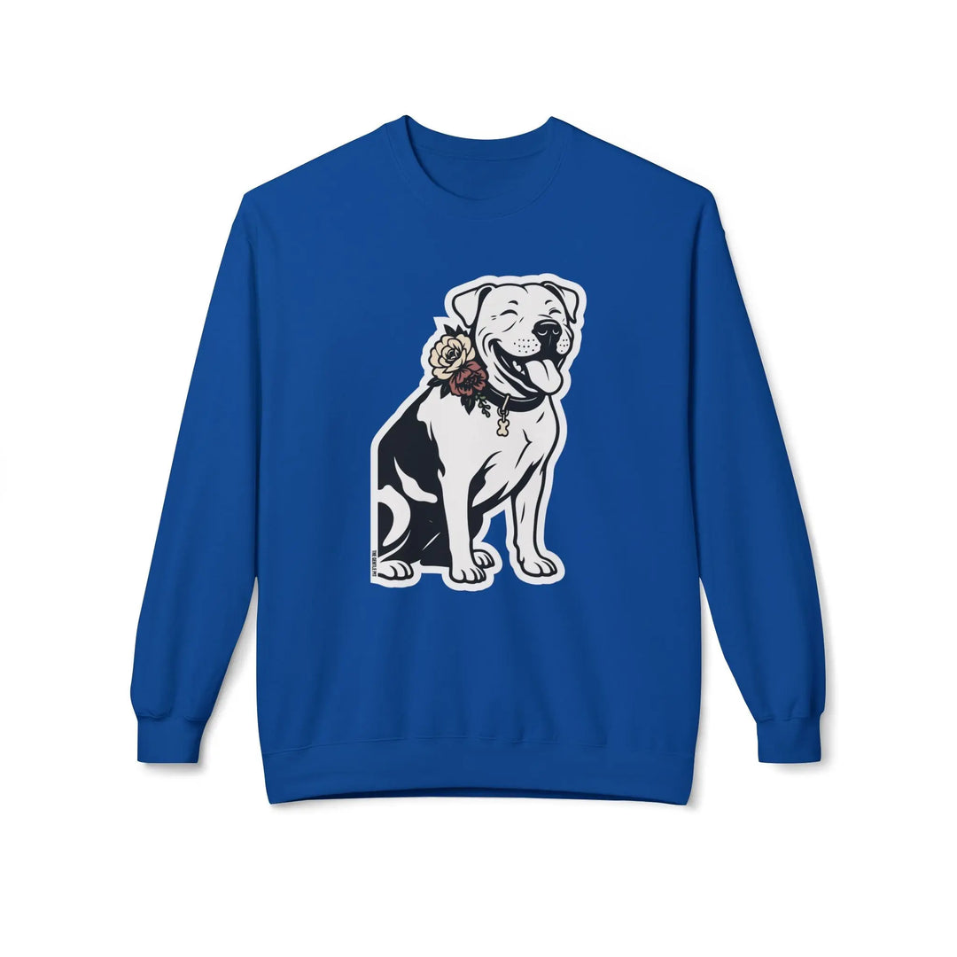 Sticker Design Pit Softstyle Fleece Crewneck Sweatshirt Printify