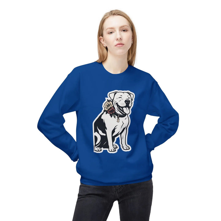 Sticker Design Pit Softstyle Fleece Crewneck Sweatshirt Printify