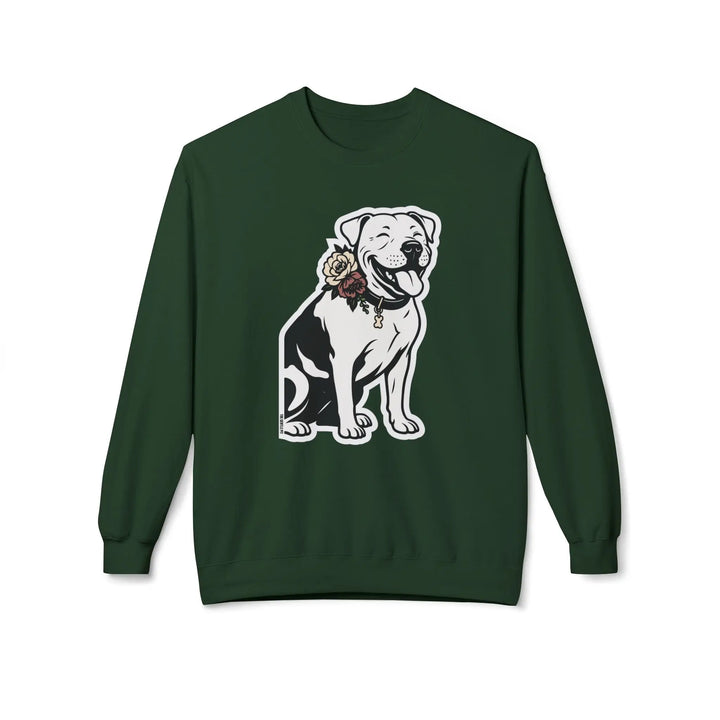 Sticker Design Pit Softstyle Fleece Crewneck Sweatshirt Printify