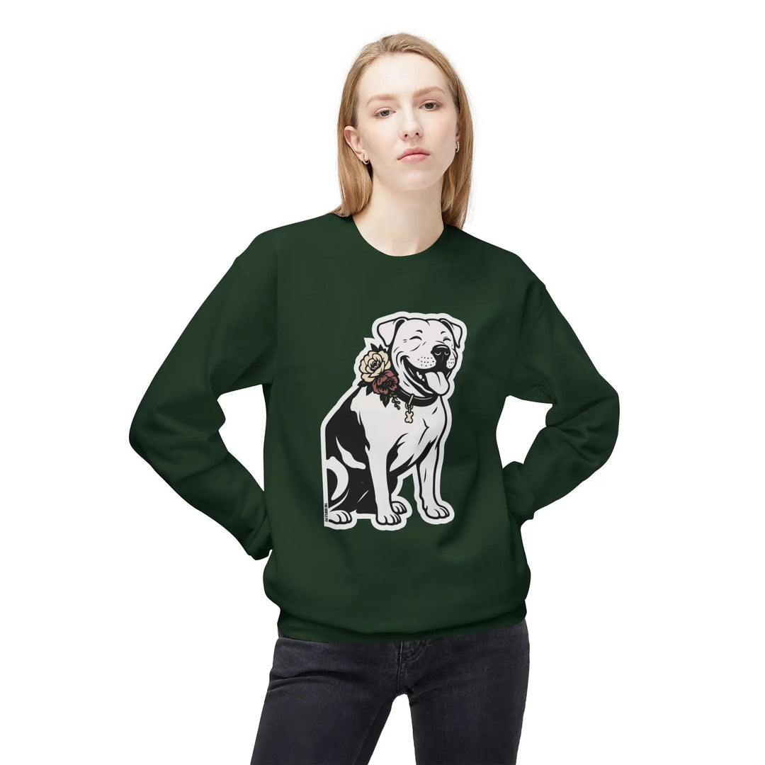 Sticker Design Pit Softstyle Fleece Crewneck Sweatshirt Printify
