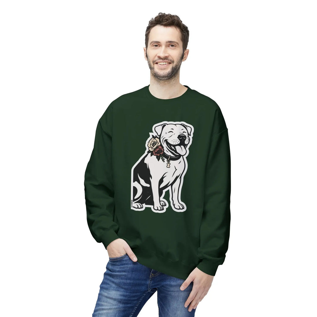 Sticker Design Pit Softstyle Fleece Crewneck Sweatshirt Printify