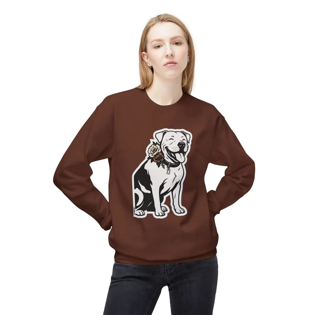 Sticker Design Pit Softstyle Fleece Crewneck Sweatshirt Printify