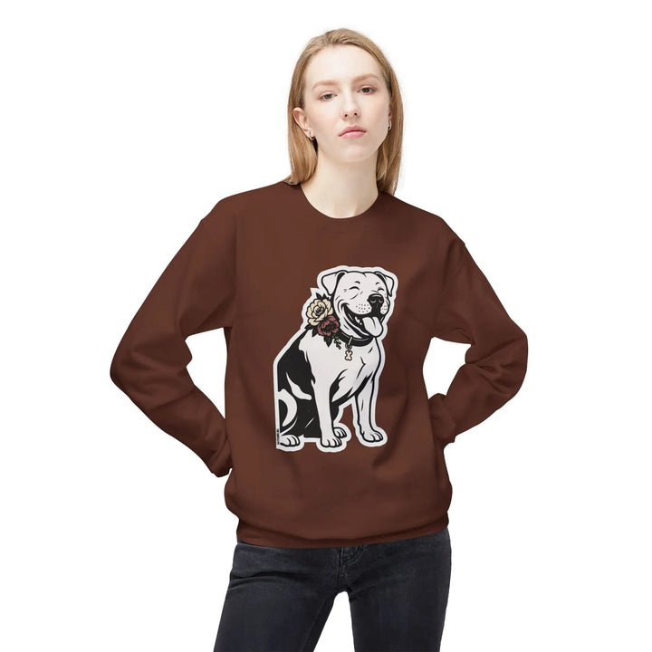 Sticker Design Pit Softstyle Fleece Crewneck Sweatshirt Printify