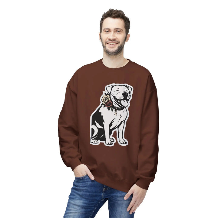 Sticker Design Pit Softstyle Fleece Crewneck Sweatshirt Printify