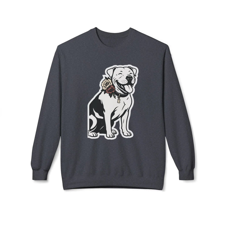 Sticker Design Pit Softstyle Fleece Crewneck Sweatshirt Printify