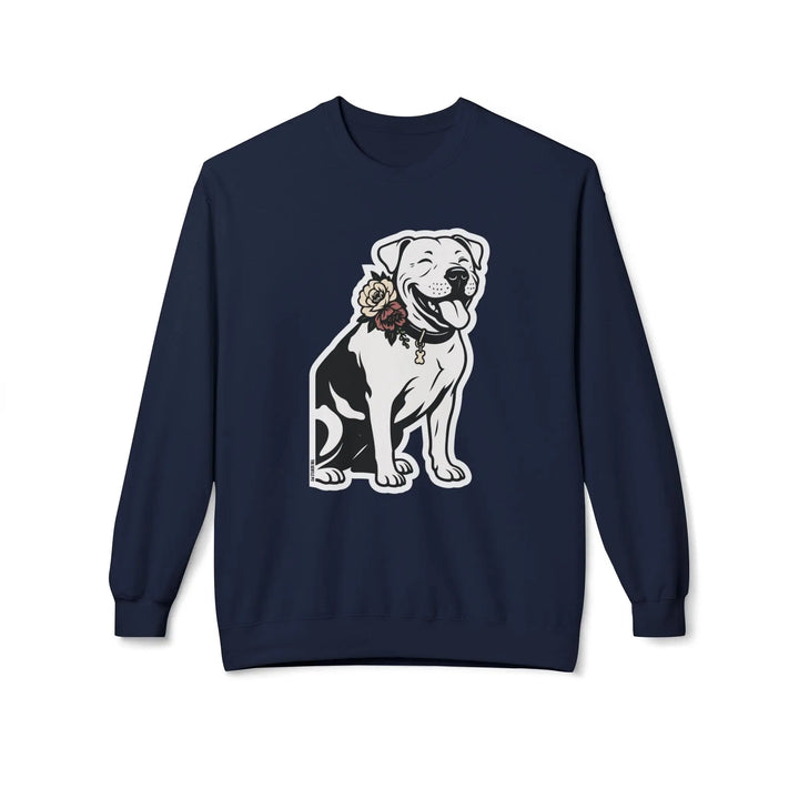 Sticker Design Pit Softstyle Fleece Crewneck Sweatshirt Printify