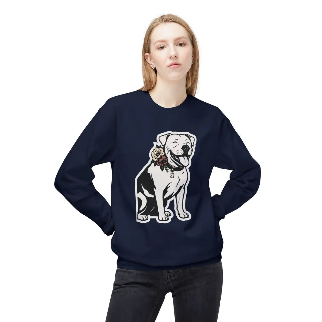 Sticker Design Pit Softstyle Fleece Crewneck Sweatshirt Printify