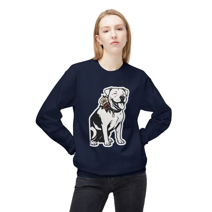 Sticker Design Pit Softstyle Fleece Crewneck Sweatshirt Printify