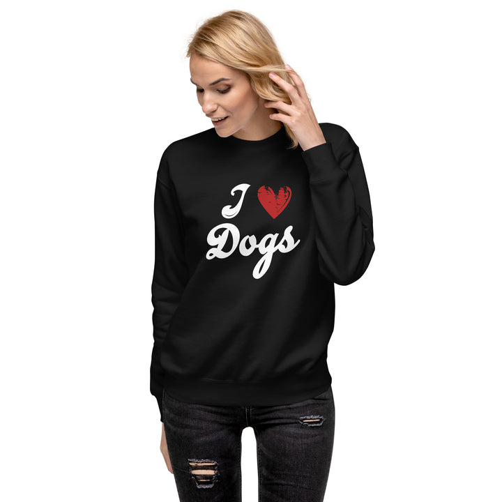 I Love Dogs Crew Neck Sweatshirt
