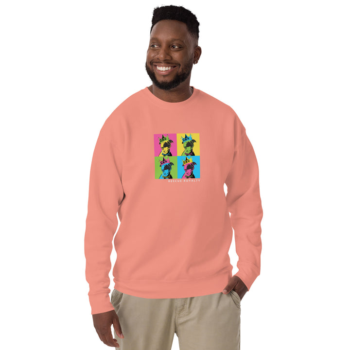 A Rescue Royalty Color Block Unisex Sweatshirt