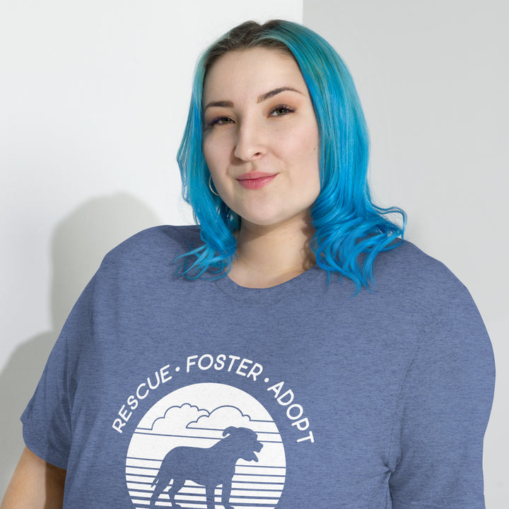 Rescue Foster Adopt Unisex Short sleeve t-shirt The Gentle Pit