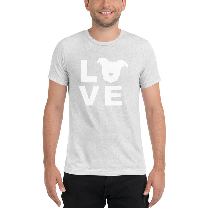LOVE White Print Unisex T-Shirt The Gentle Pit
