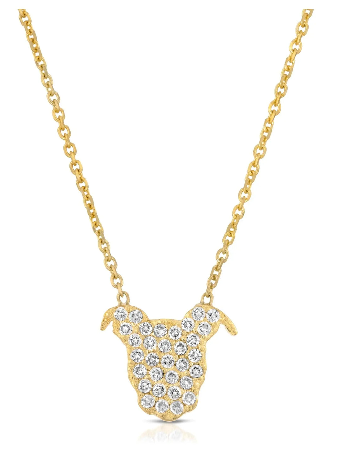 Diamond Encrusted Pup Pendant The Gentle Pit