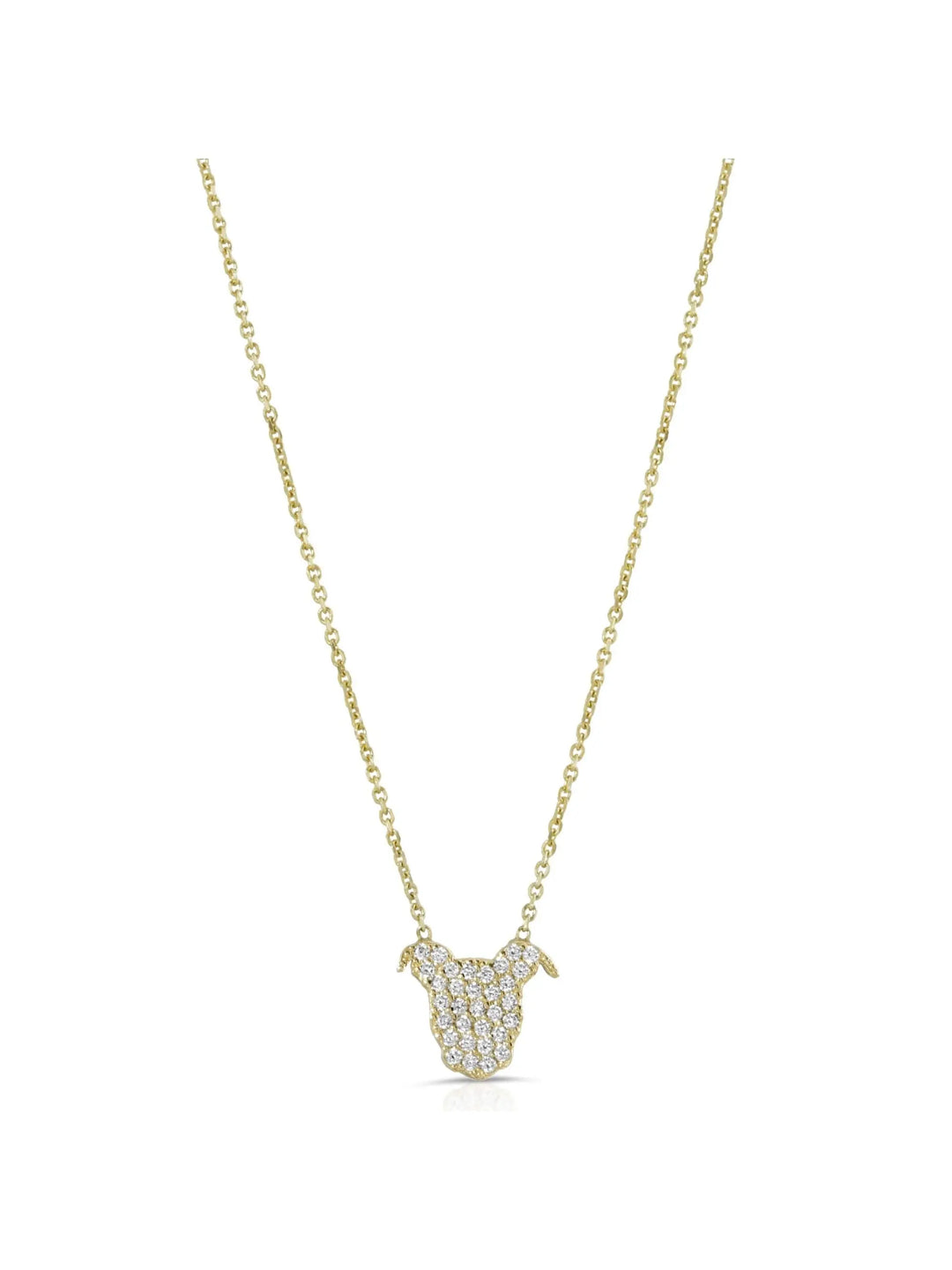 Diamond Encrusted Pup Pendant The Gentle Pit