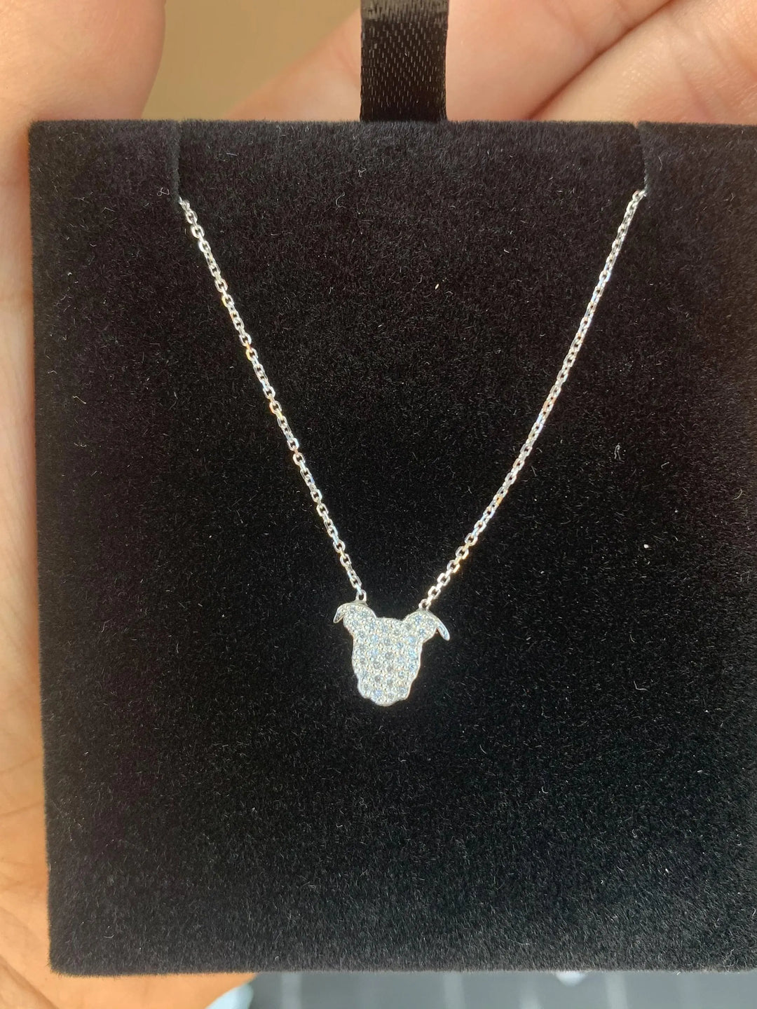 Diamond Encrusted Pup Pendant The Gentle Pit